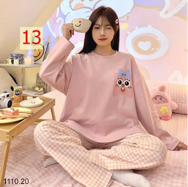 25HA1110.20 - BỘ MẶC NHÀ HOẠT HÌNH CHO NỮ