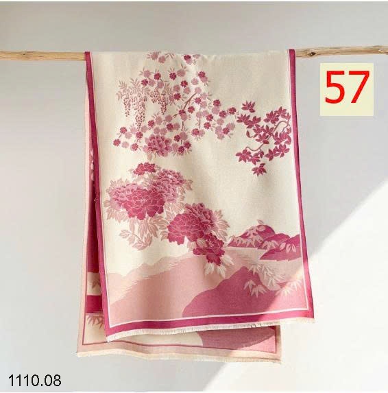 25HA1110.08 - KHĂN LEN HỌA TIẾT BẢN TO