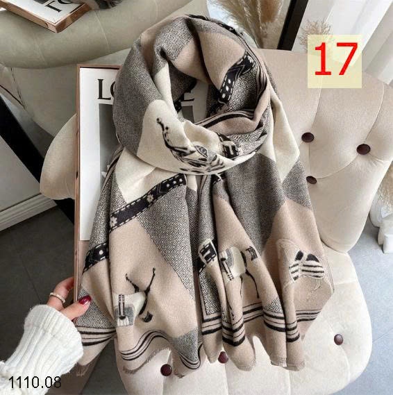 25HA1110.08 - KHĂN LEN HỌA TIẾT BẢN TO