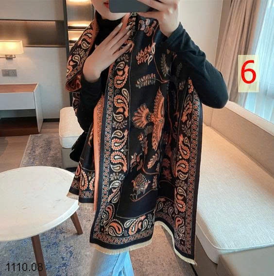 25HA1110.08 - KHĂN LEN HỌA TIẾT BẢN TO