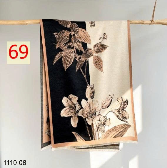 25HA1110.08 - KHĂN LEN HỌA TIẾT BẢN TO