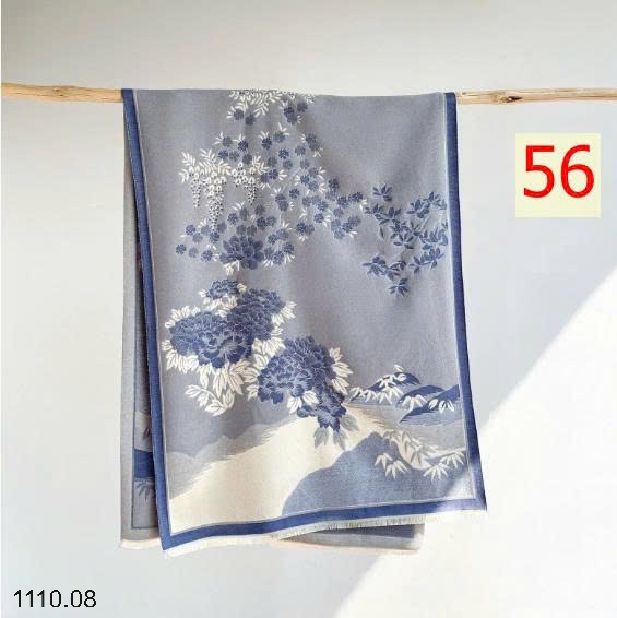 25HA1110.08 - KHĂN LEN HỌA TIẾT BẢN TO