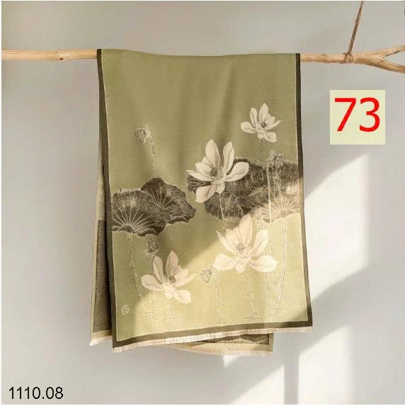 25HA1110.08 - KHĂN LEN HỌA TIẾT BẢN TO