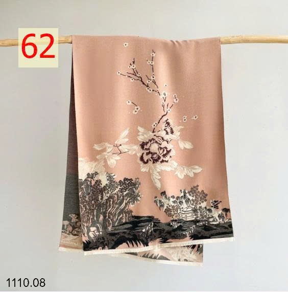 25HA1110.08 - KHĂN LEN HỌA TIẾT BẢN TO