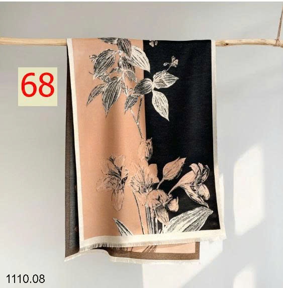 25HA1110.08 - KHĂN LEN HỌA TIẾT BẢN TO