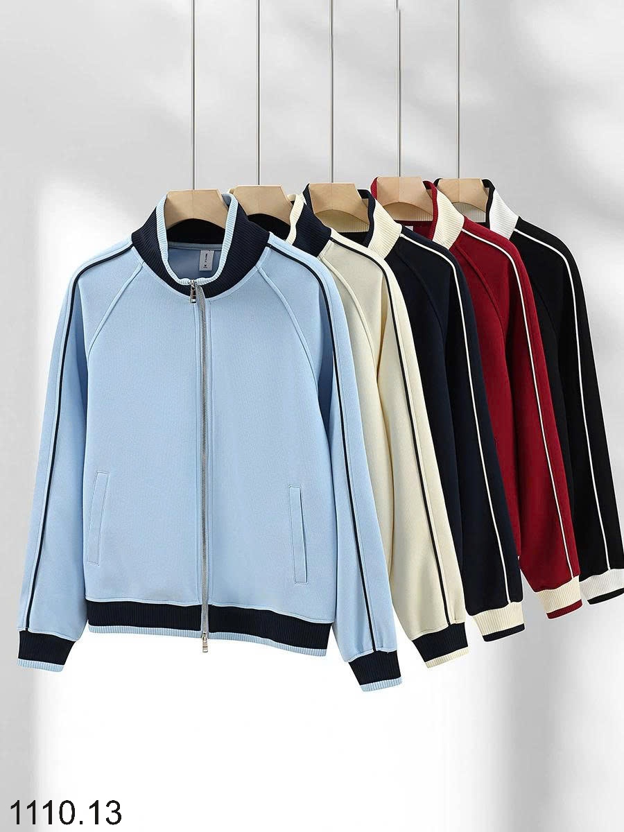 25HA1110.13 - ÁO NỈ CARDIGAN KÉO KHÓA NAM NỮ