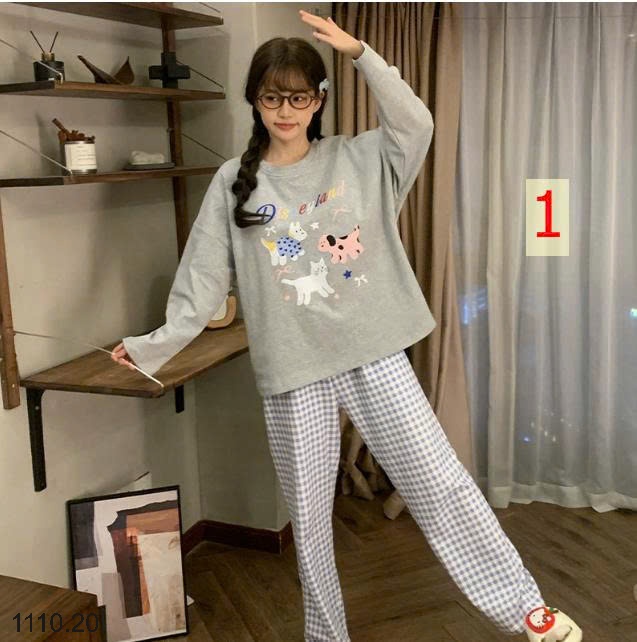 25HA1110.20 - BỘ MẶC NHÀ HOẠT HÌNH CHO NỮ
