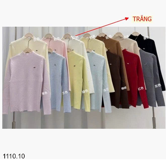 25HA1110.10 - ÁO LEN MỎNG GIỮ NHIỆT NỮ