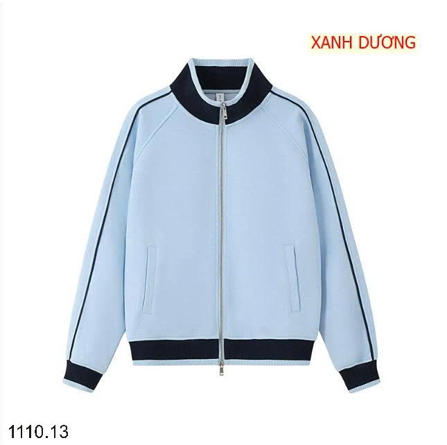 25HA1110.13 - ÁO NỈ CARDIGAN KÉO KHÓA NAM NỮ