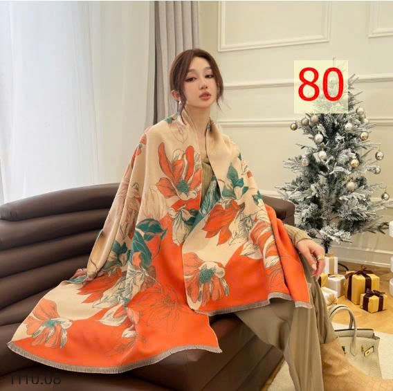 25HA1110.08 - KHĂN LEN HỌA TIẾT BẢN TO