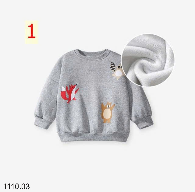 25HA1110.03 - ÁO NỈ LITTLE MAVEN BÉ GÁI