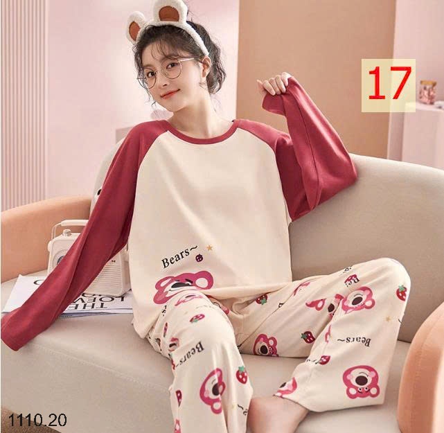 25HA1110.20 - BỘ MẶC NHÀ HOẠT HÌNH CHO NỮ