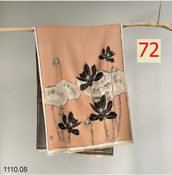 25HA1110.08 - KHĂN LEN HỌA TIẾT BẢN TO
