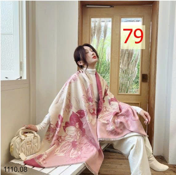 25HA1110.08 - KHĂN LEN HỌA TIẾT BẢN TO