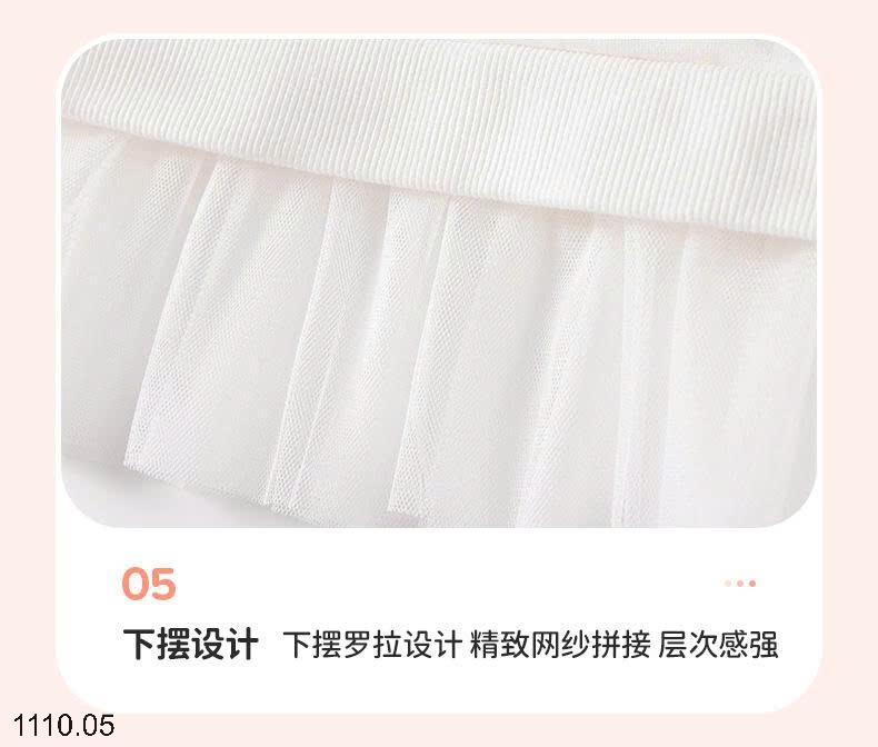 25HA1110.05 - BỘ NỈ BÉ GÁI LÓT LÔNG LITTLE MAVEN