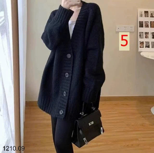 25HA1210.09 - ÁO KHOÁC CARDIGAN CỔ V CHO NỮ