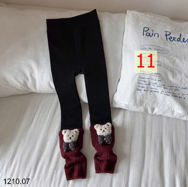 25HA1210.07 - QUẦN LEGGING LÓT LÔNG DÀY ẤM CHO BÉ YÊU