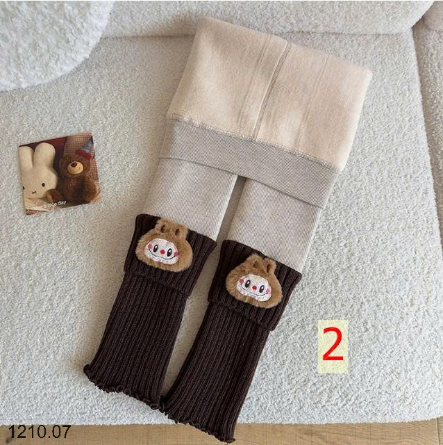 25HA1210.07 - QUẦN LEGGING LÓT LÔNG DÀY ẤM CHO BÉ YÊU
