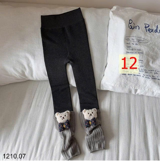 25HA1210.07 - QUẦN LEGGING LÓT LÔNG DÀY ẤM CHO BÉ YÊU