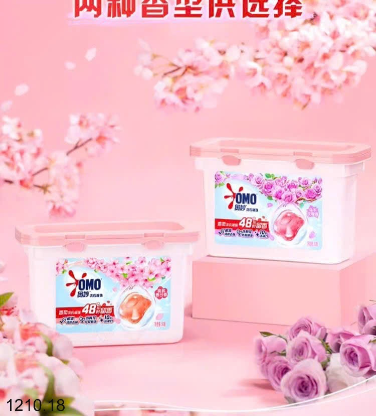 25HA1210.18 - SET 3 HỘP VIÊN GIẶT OMO SAKURA