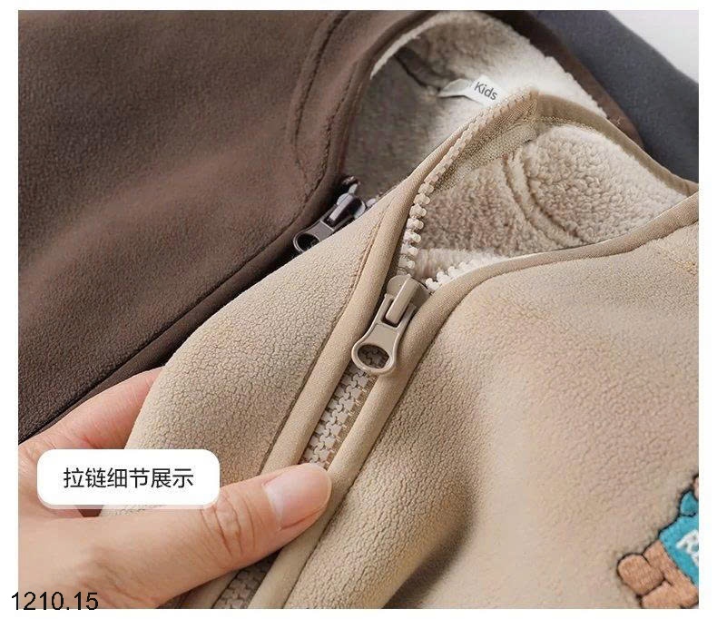 25HA1210.15 - ÁO NỈ LÓT LÔNG CỪU CHO BÉ