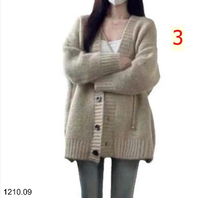 25HA1210.09 - ÁO KHOÁC CARDIGAN CỔ V CHO NỮ