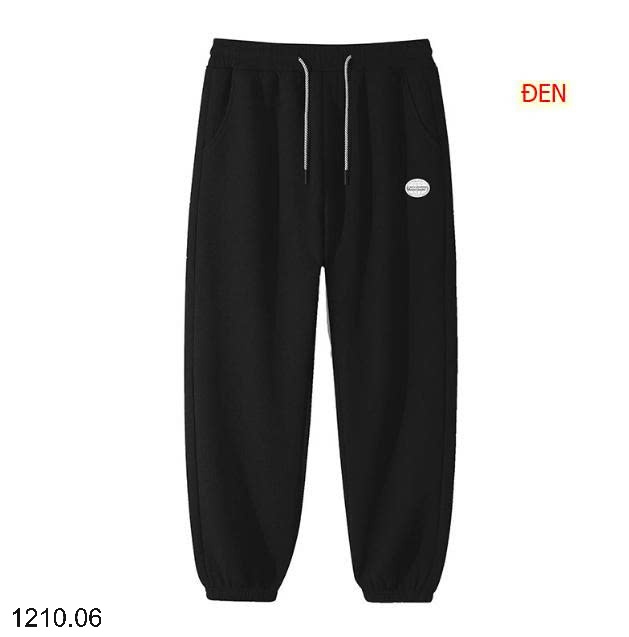 25HA1210.06 - QUẦN NỈ TỔ ONG BO ỐNG THỂ THAO NAM