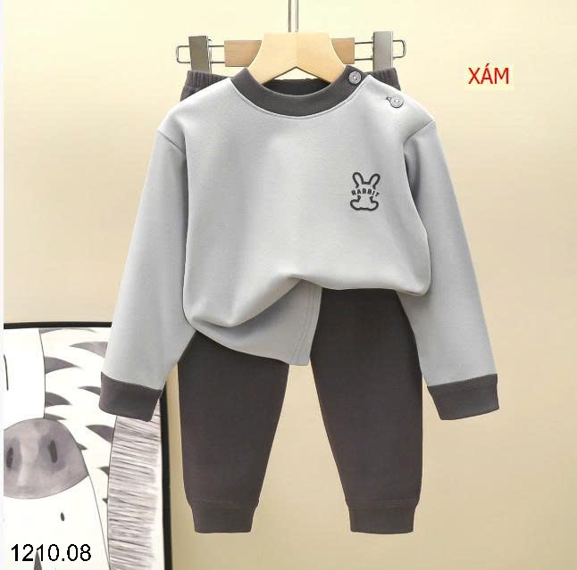 25HA1210.08 - SET 2 BỘ NỈ RABBIT CHO BÉ