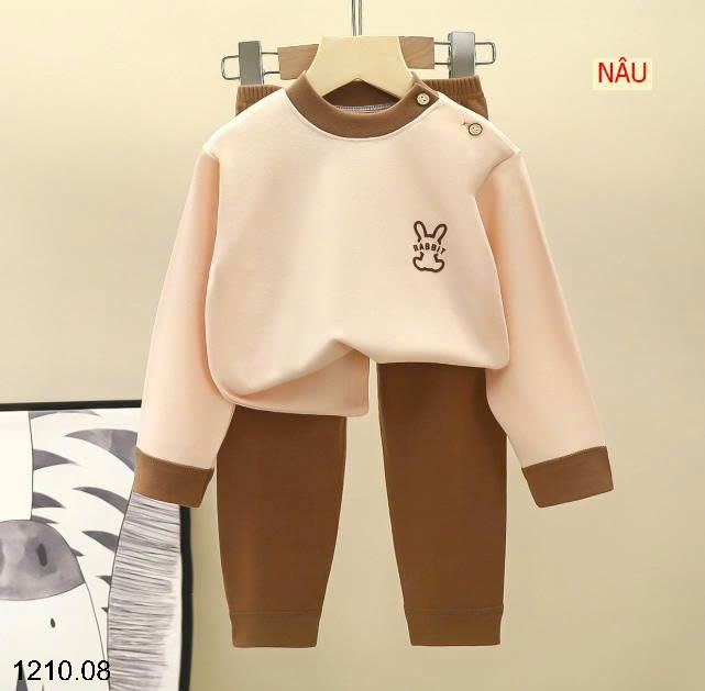 25HA1210.08 - SET 2 BỘ NỈ RABBIT CHO BÉ