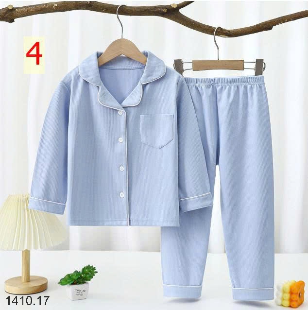 25HA1410.17 - BỘ PIJAMA TRƠN CHO BÉ