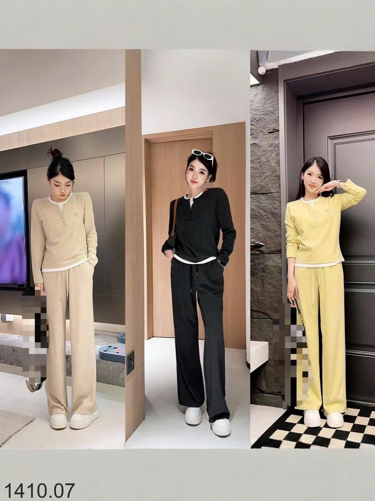 25HA1410.07 - BỘ NỈ THỂ THAO CHO NỮ