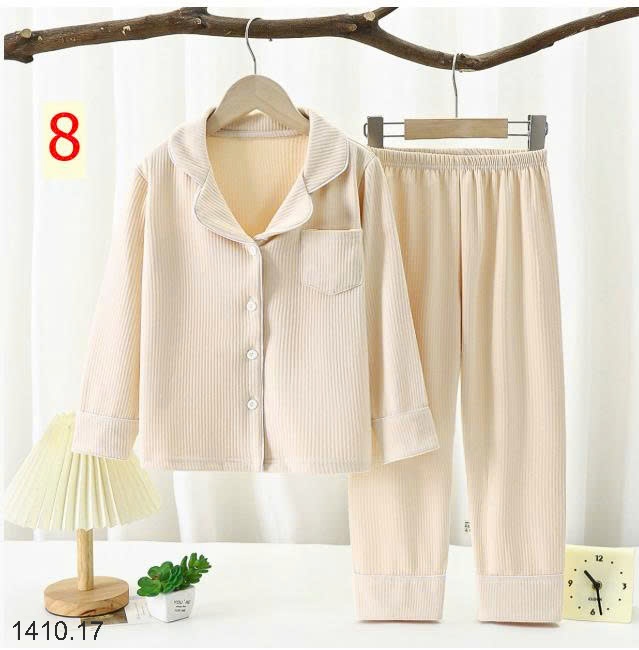 25HA1410.17 - BỘ PIJAMA TRƠN CHO BÉ