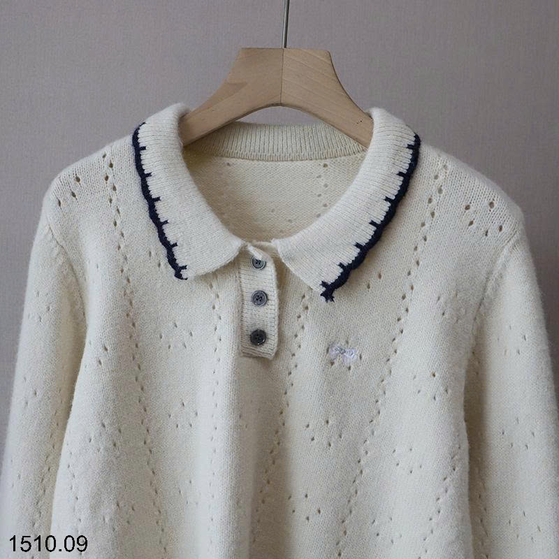 25HA1510.09 - ÁO LEN CỔ POLO
