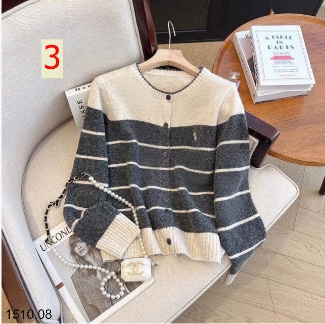 25HA1510.08 - LEN CARDIGAN KẺ SIÊU XINH