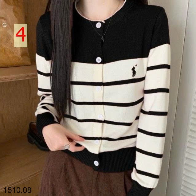 25HA1510.08 - LEN CARDIGAN KẺ SIÊU XINH