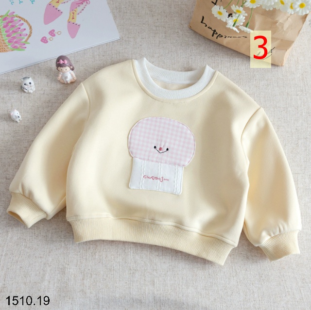 25HA1510.19 - ÁO NỈ BÉ GÁI SIÊU XINH