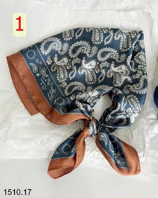 25HA1510.17 - COMBO 2 KHĂN LỤA QUÀNG CỔ TRỜI TRANG