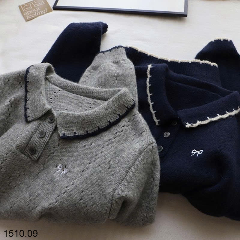 25HA1510.09 - ÁO LEN CỔ POLO