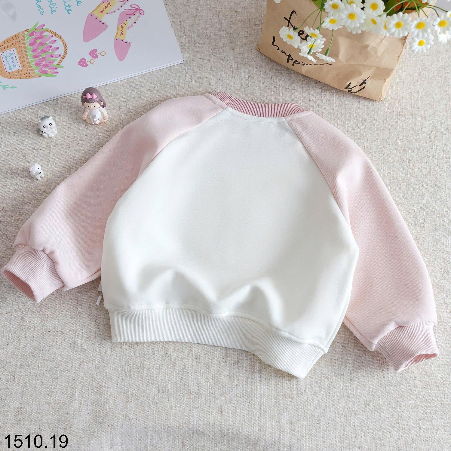 25HA1510.19 - ÁO NỈ BÉ GÁI SIÊU XINH