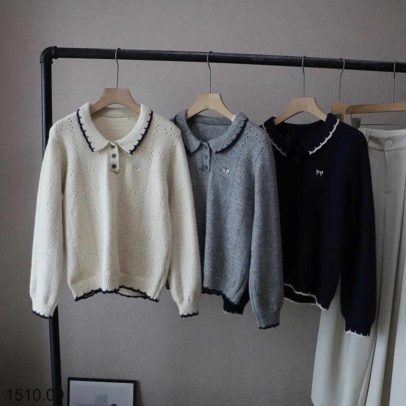 25HA1510.09 - ÁO LEN CỔ POLO