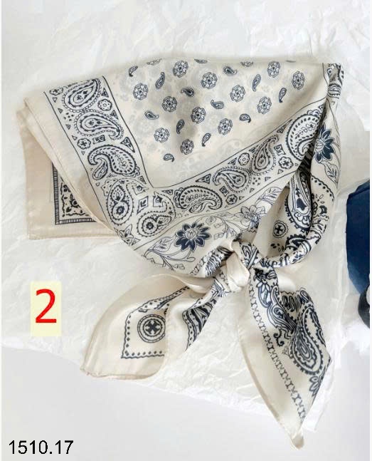 25HA1510.17 - COMBO 2 KHĂN LỤA QUÀNG CỔ TRỜI TRANG