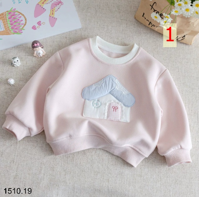 25HA1510.19 - ÁO NỈ BÉ GÁI SIÊU XINH