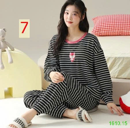 25HA1610.15 - BỘ NGỦ DÀI TAY HỌA TIẾT