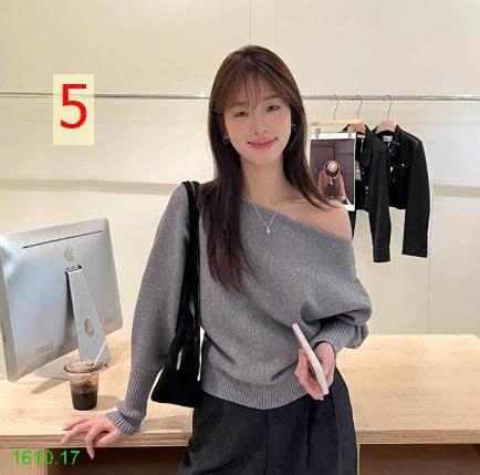 25HA1610.17 - ÁO LEN TRỄ VAI THỜI TRANG NỮ