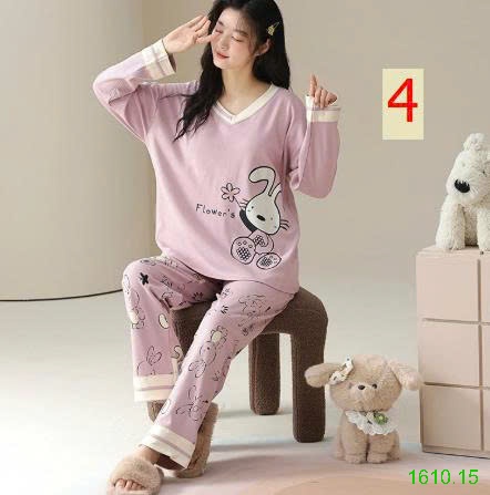 25HA1610.15 - BỘ NGỦ DÀI TAY HỌA TIẾT
