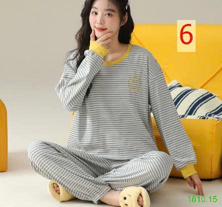 25HA1610.15 - BỘ NGỦ DÀI TAY HỌA TIẾT