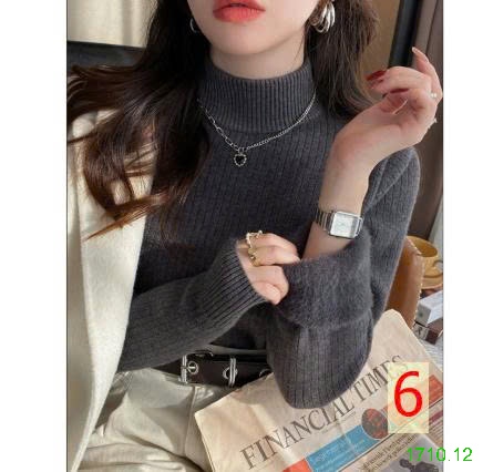25HA1710.12 - ÁO LEN LÓT LÔNG NỮ
