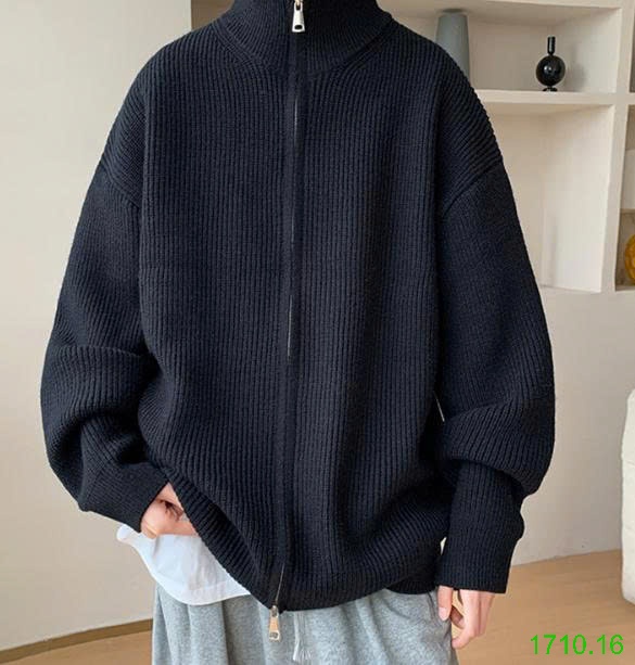 25HA1710.16 - ÁO CARDIGAN LEN KÉO KHÓA CHO NAM