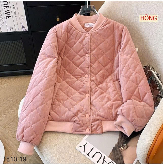 25HA1810.19 - ÁO KHOÁC TRẦN TRÁM CHO NỮ