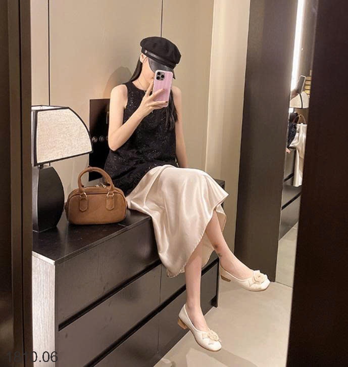 25HA1810.06 - GIÀY BÚP BÊ NỮ ĐÍNH HOA